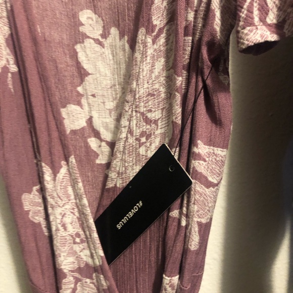 Heart of Marigold Dusty Lavender Floral Print Maxi Dress - Picture 4 of 5